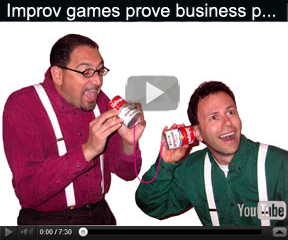 Video on The Improvfessionals duo entertainment program